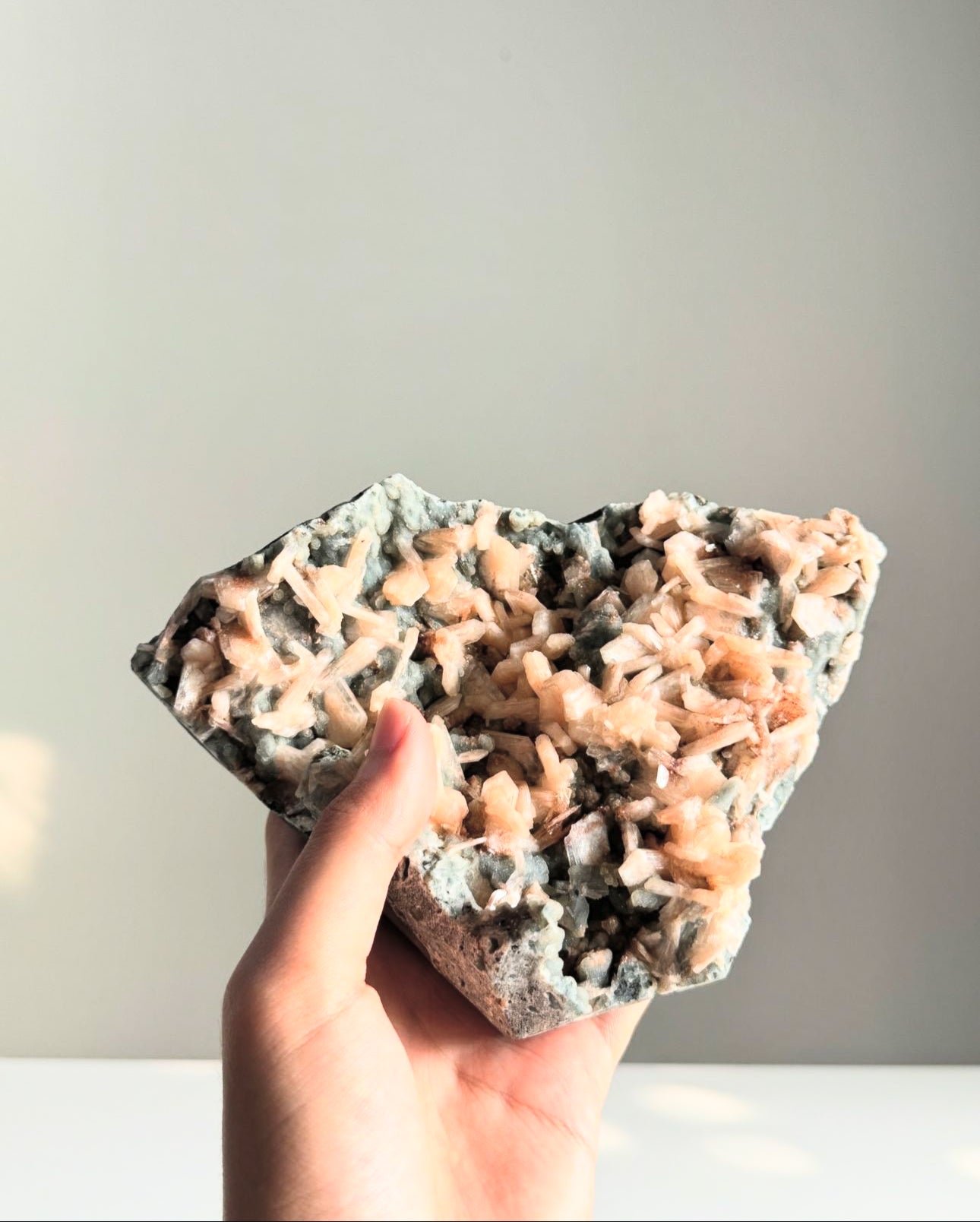 Chalcedony with Orange Apophylite