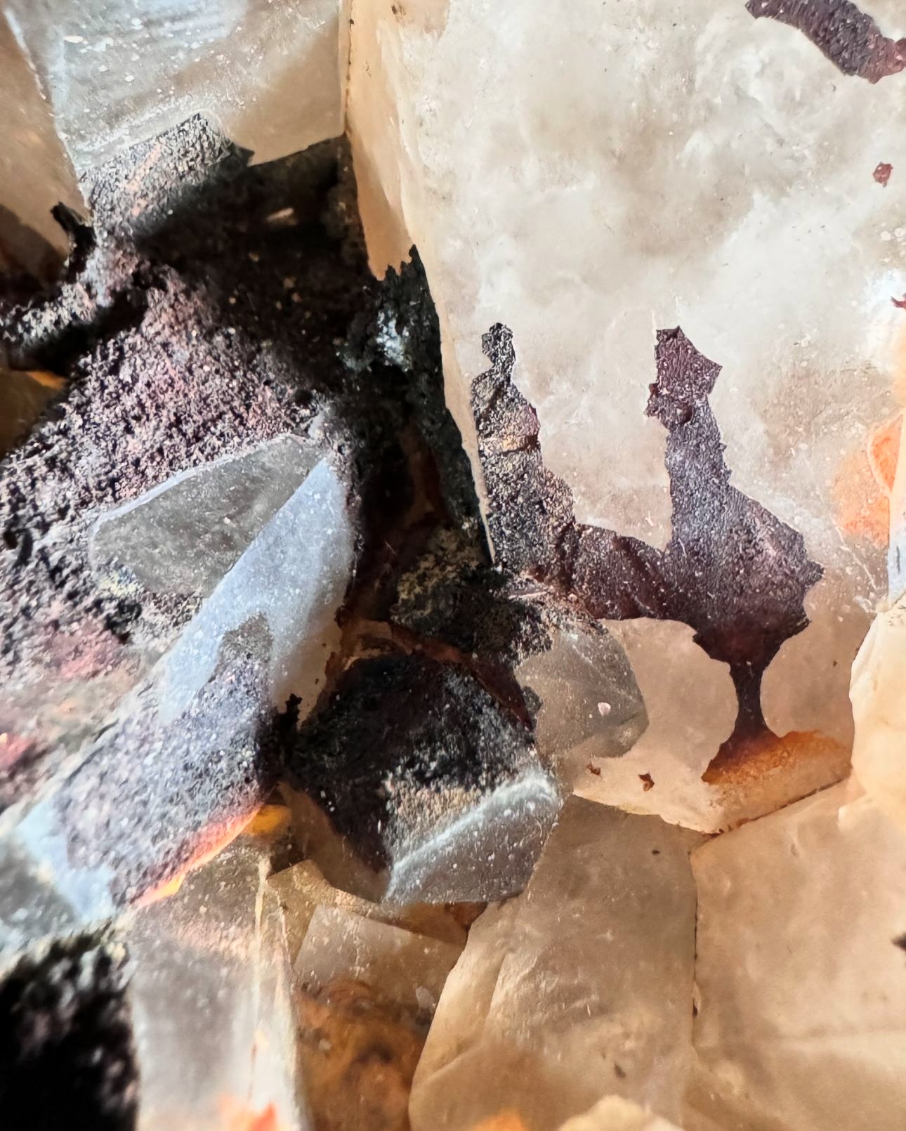 Hematite on Quartz Cluster