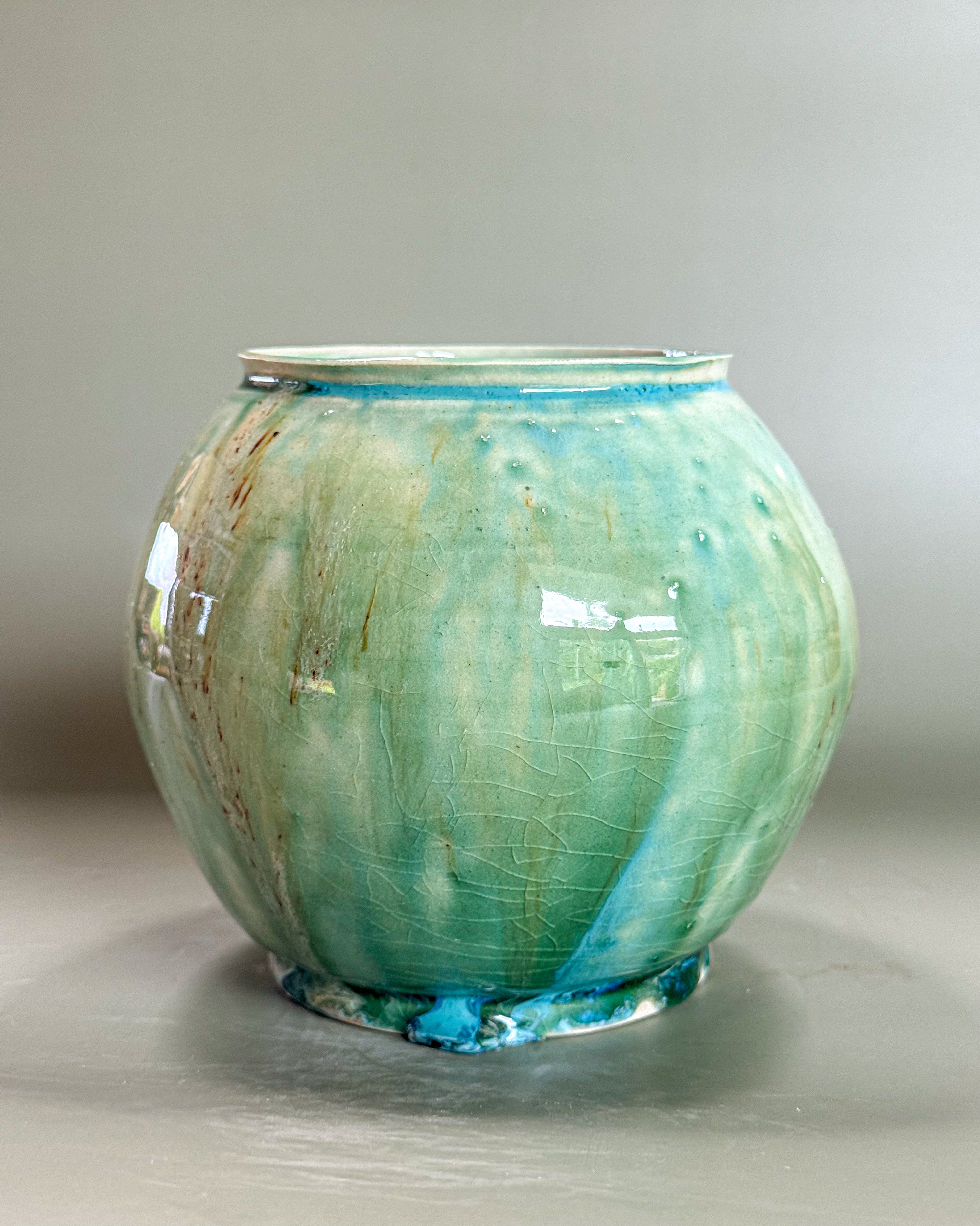 Sandy Waves Moon Jar
