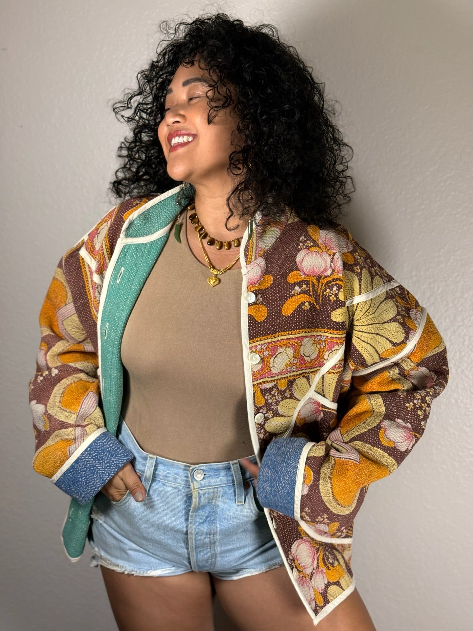Saara Embroidered Bomber Jacket