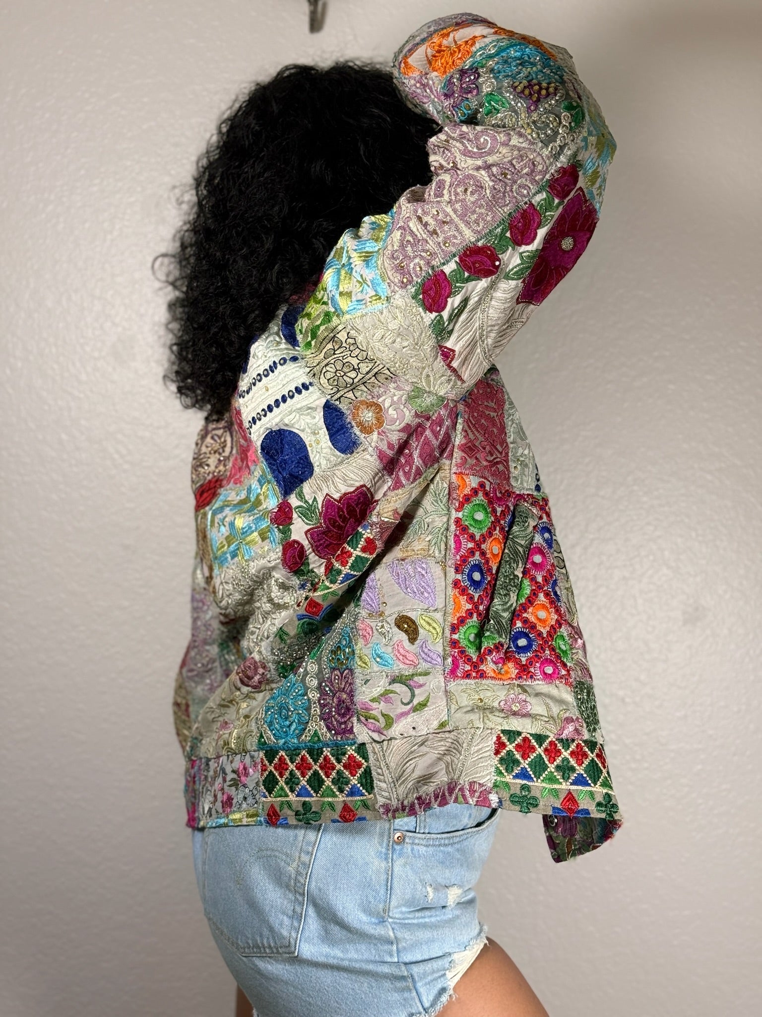 Jessie Patchwork Bomber Jacket