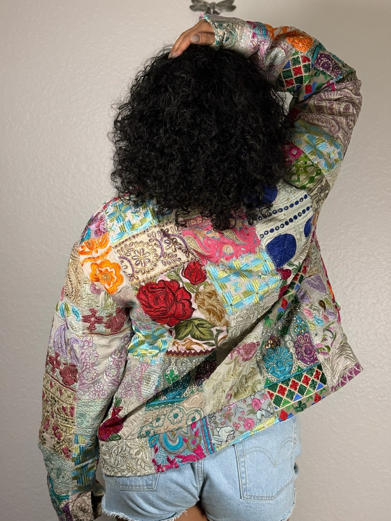 Jessie Patchwork Bomber Jacket
