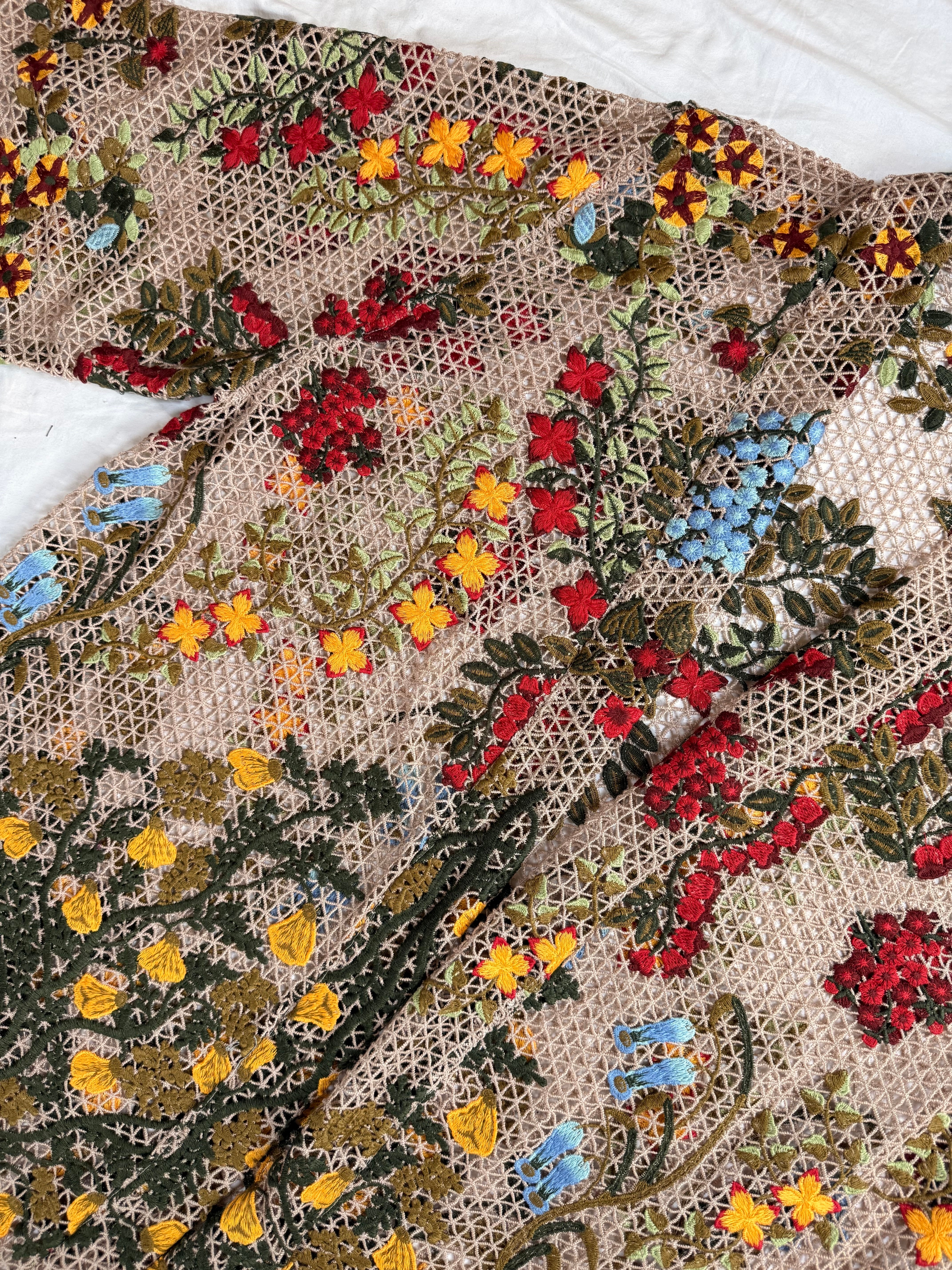 Honey Girl Embroidered Kimono