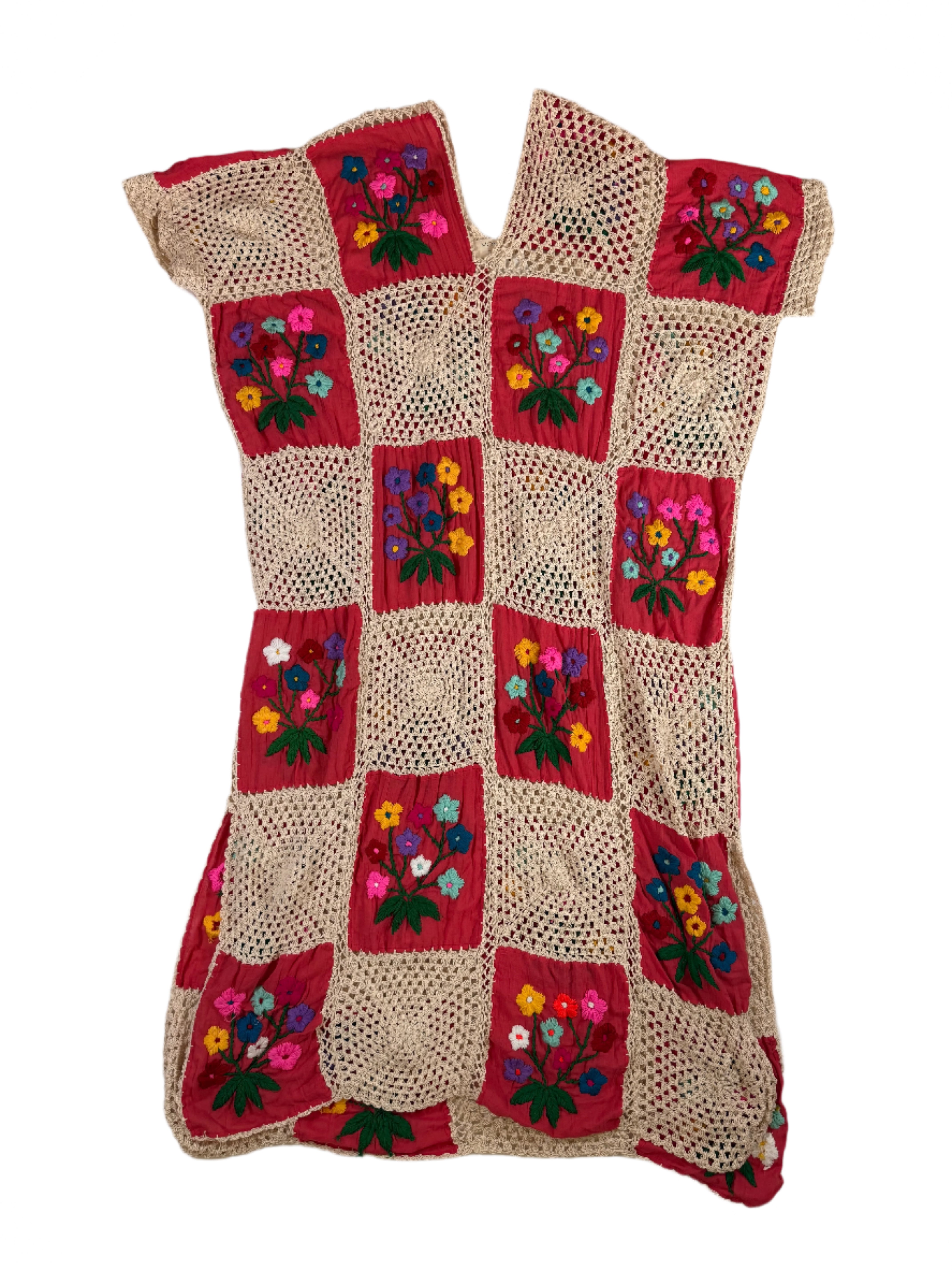 Daisy Crochet Maxi Kaftan