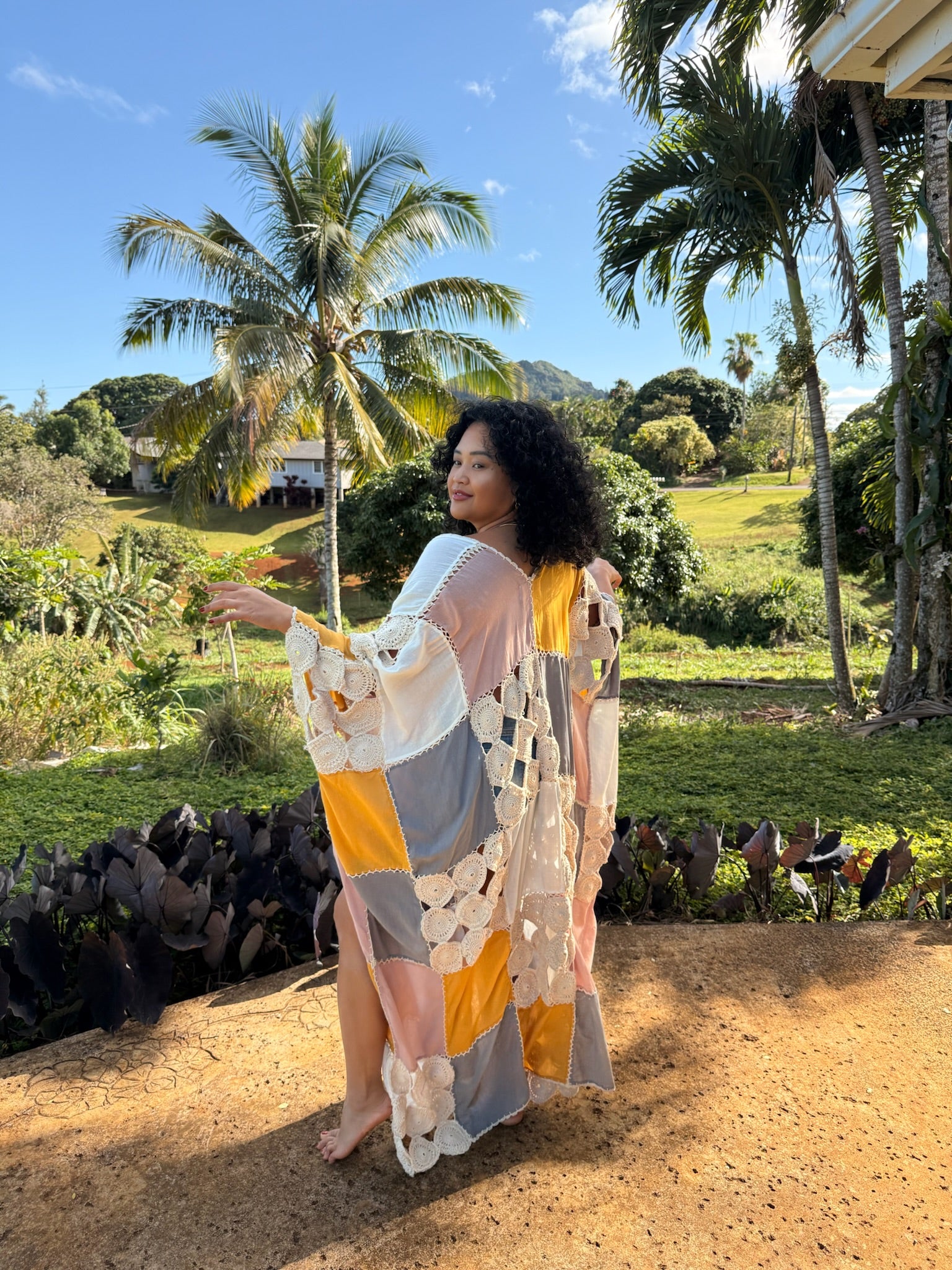 Koh Chang Crochet Kimono Duster