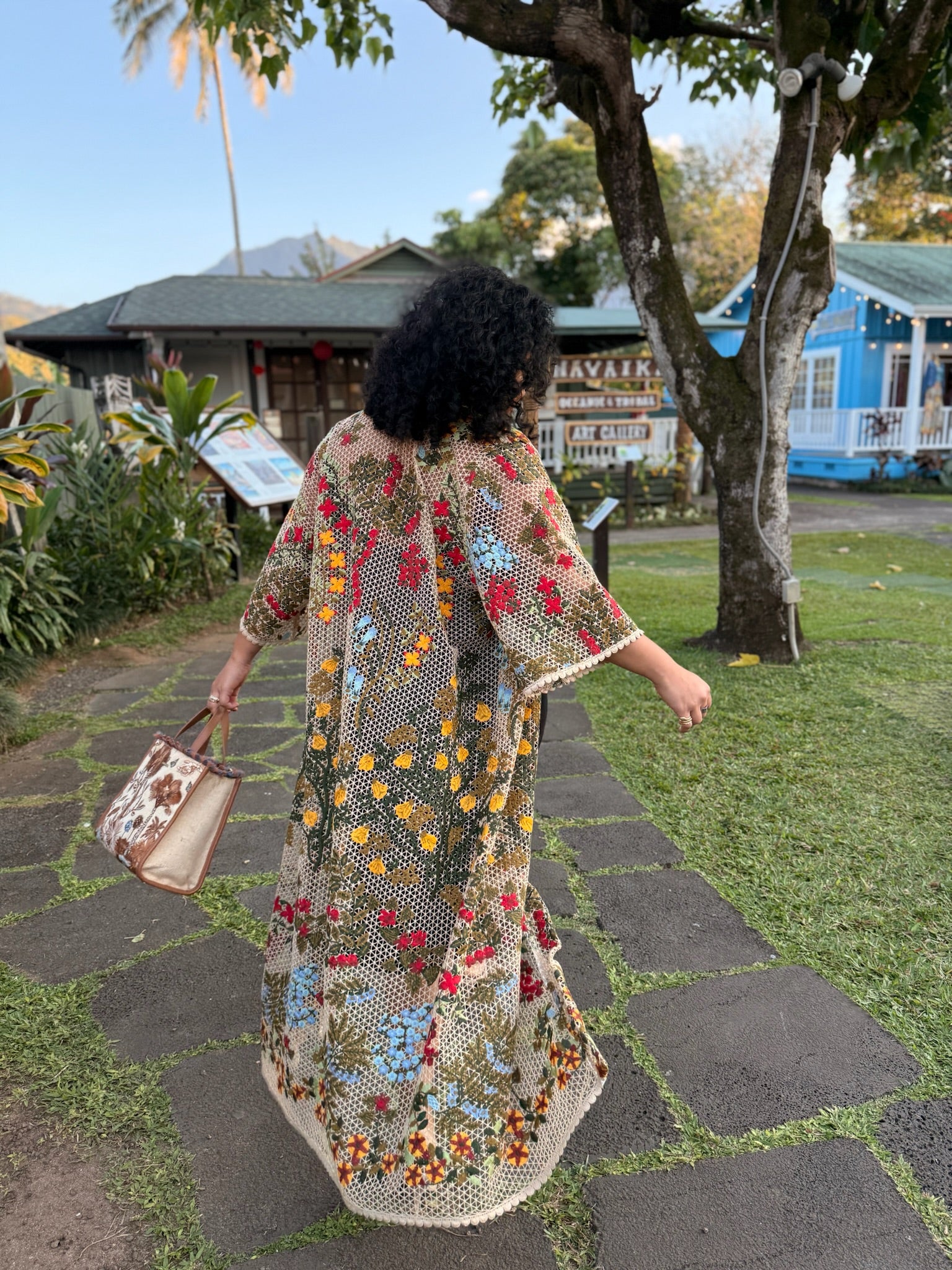 Honey Girl Embroidered Kimono