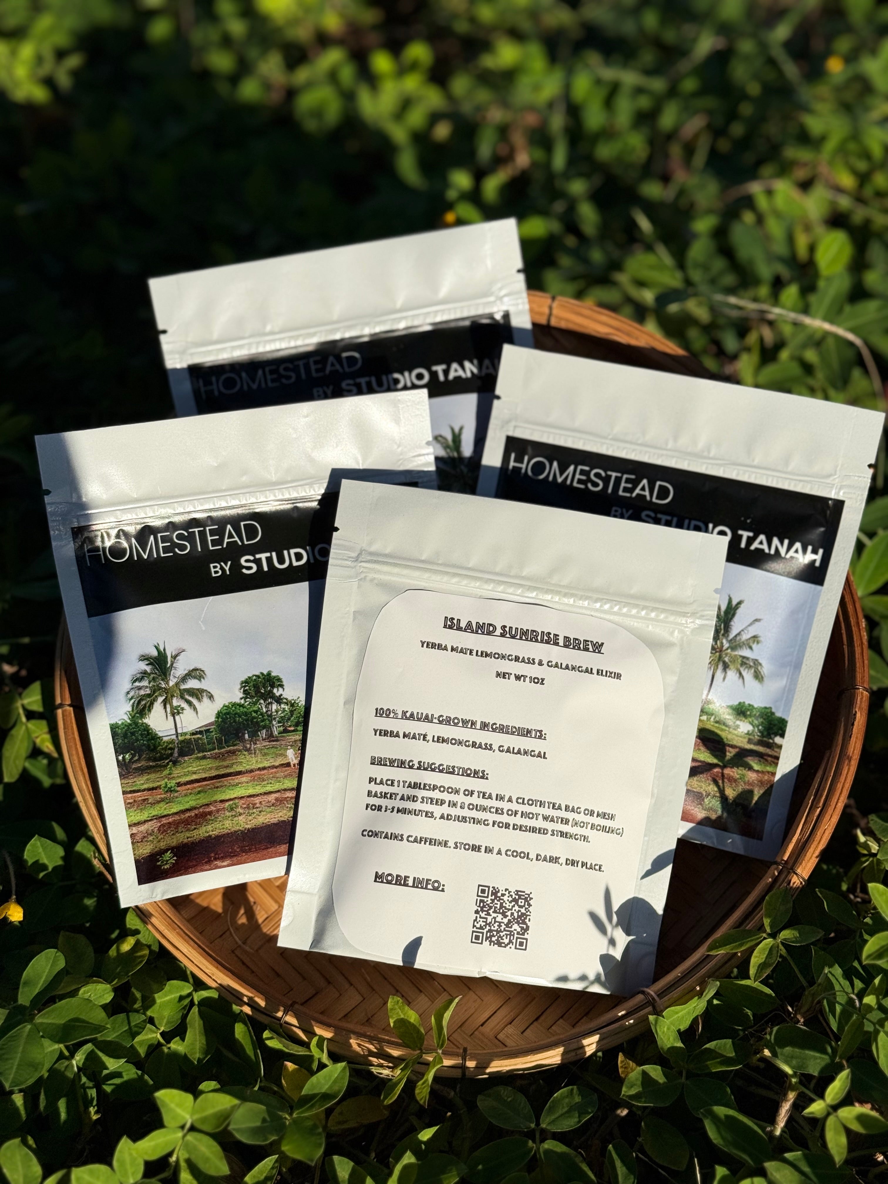 Island Sunrise Brew: Yerba Mate Lemongrass & Galangal Elixir