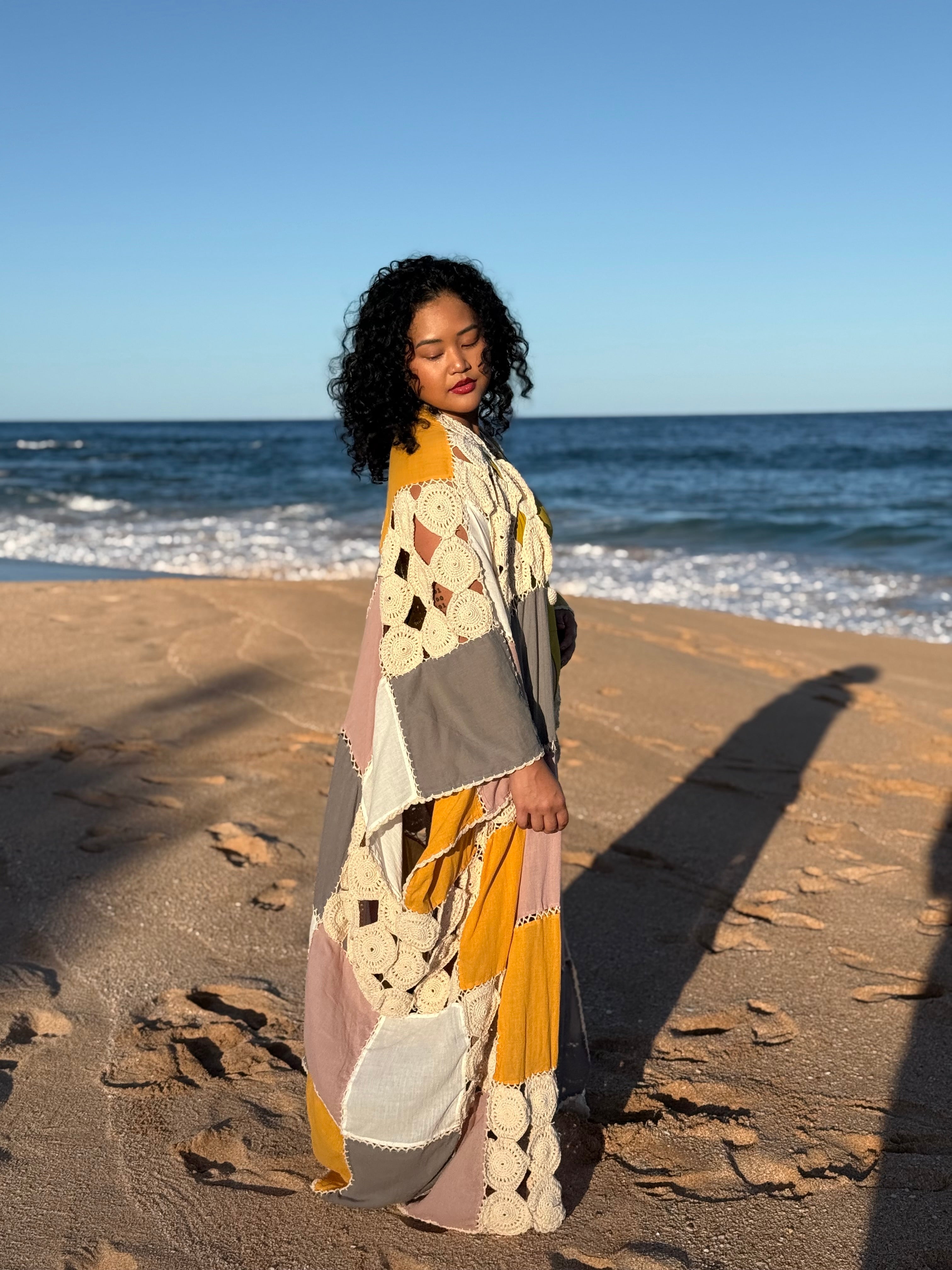 Koh Chang Crochet Kimono Duster