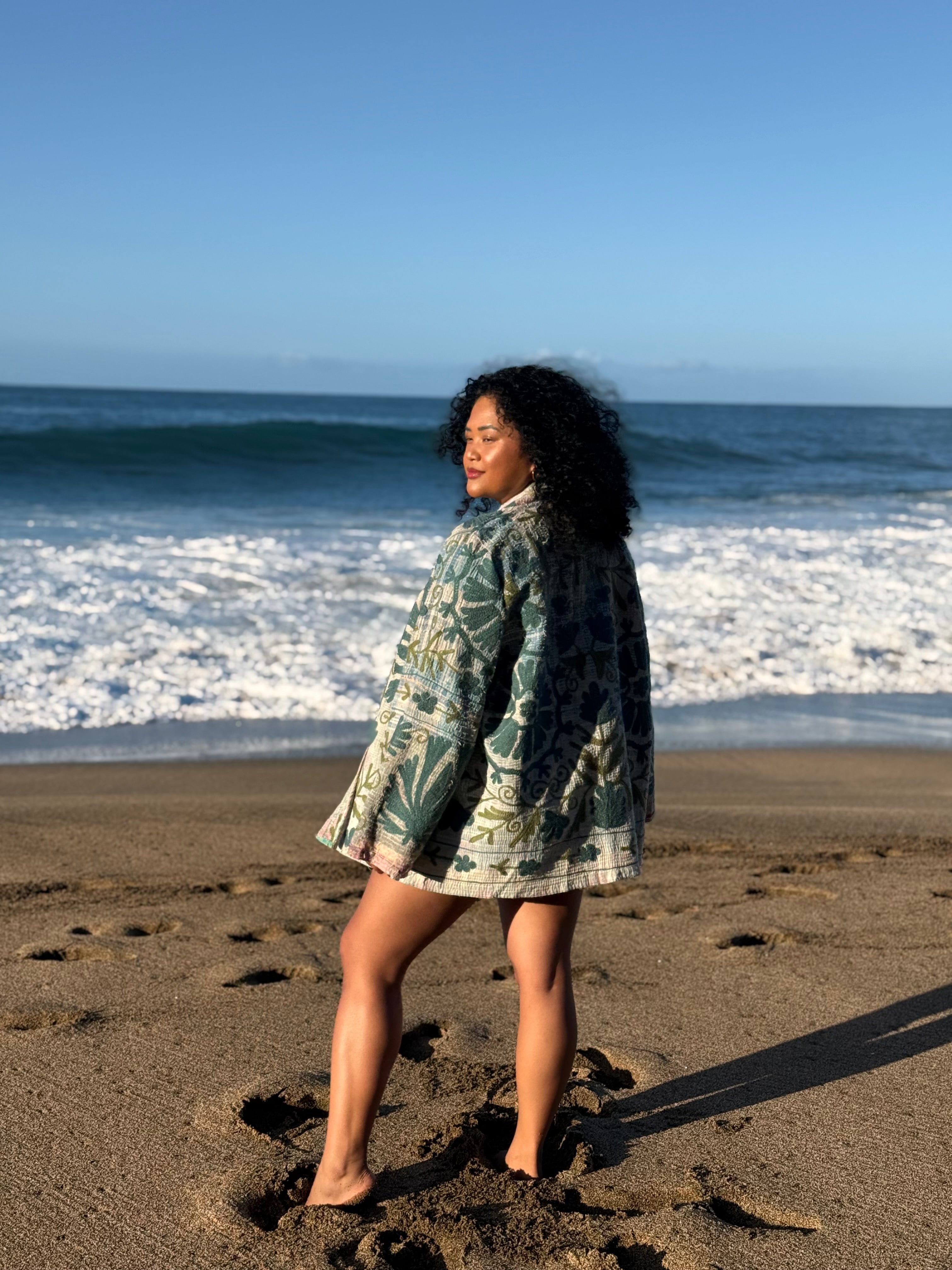 Deeta Kantha Embroidered Jacket