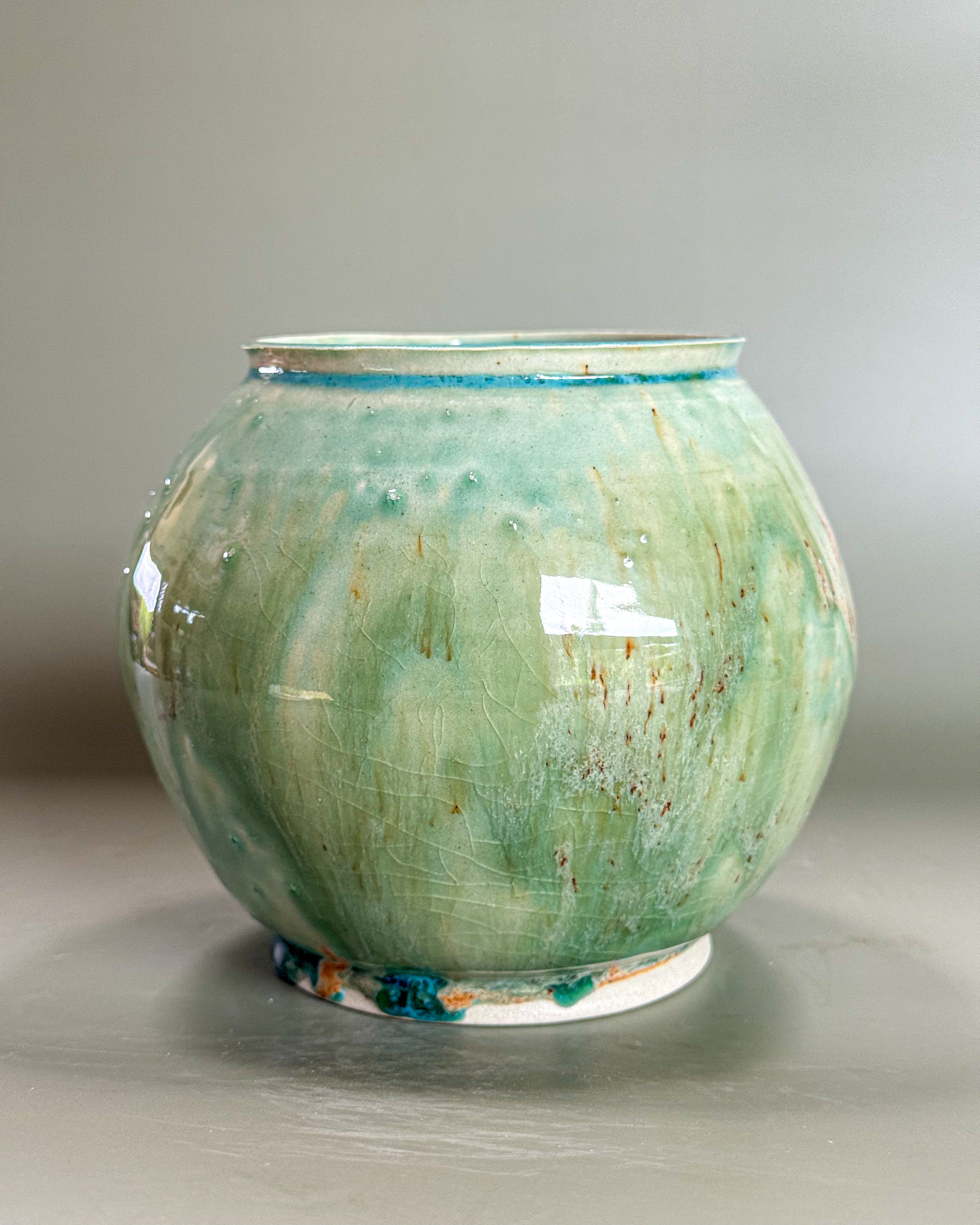 Sandy Waves Moon Jar