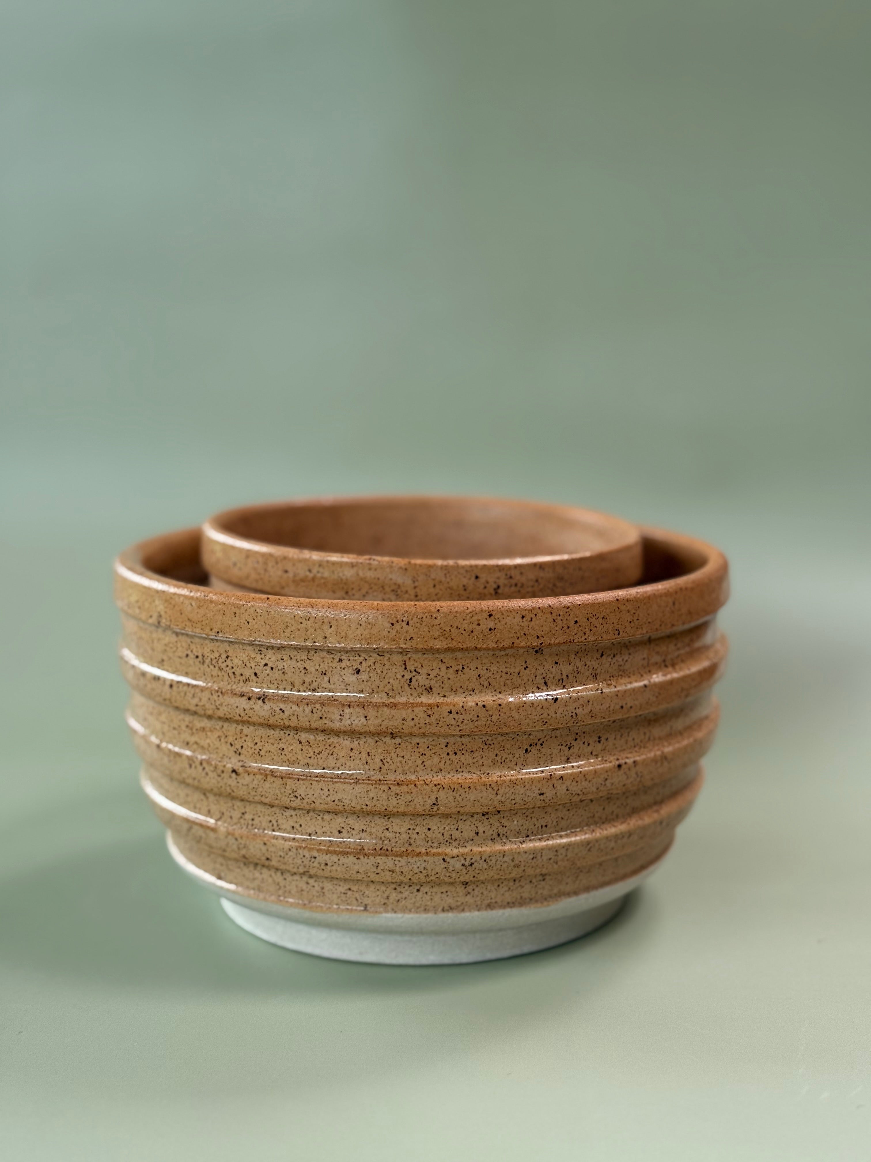 Sandstone TV Bowls – Set of Two