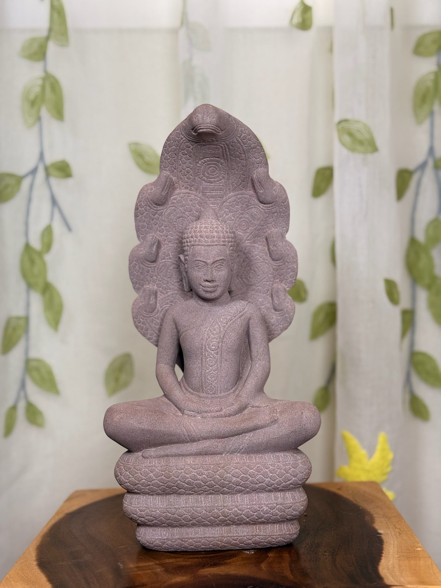 Buddha Protected by Naga in Sandstone