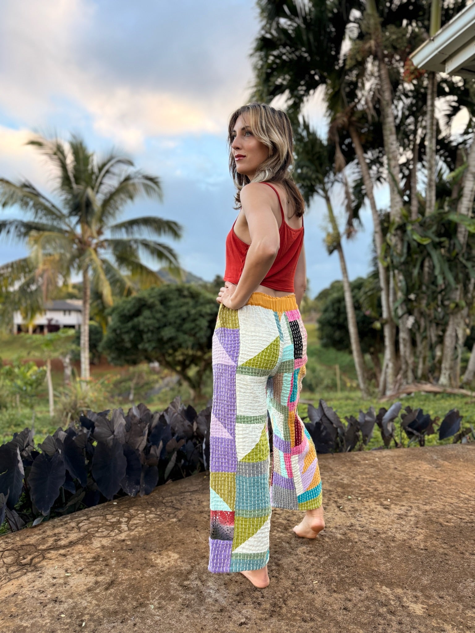 Leesa Hand Stitched Pants