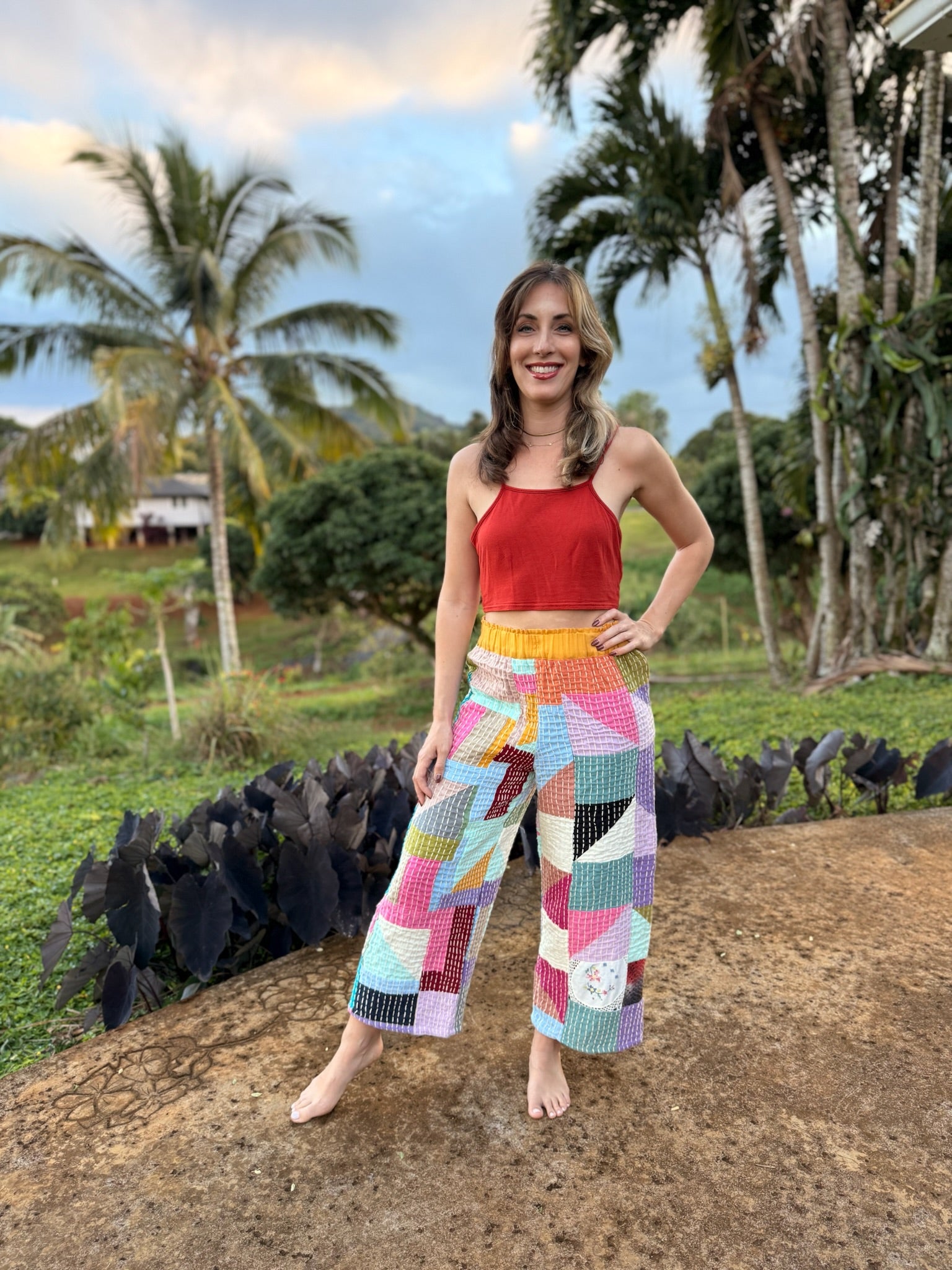 Leesa Hand Stitched Pants