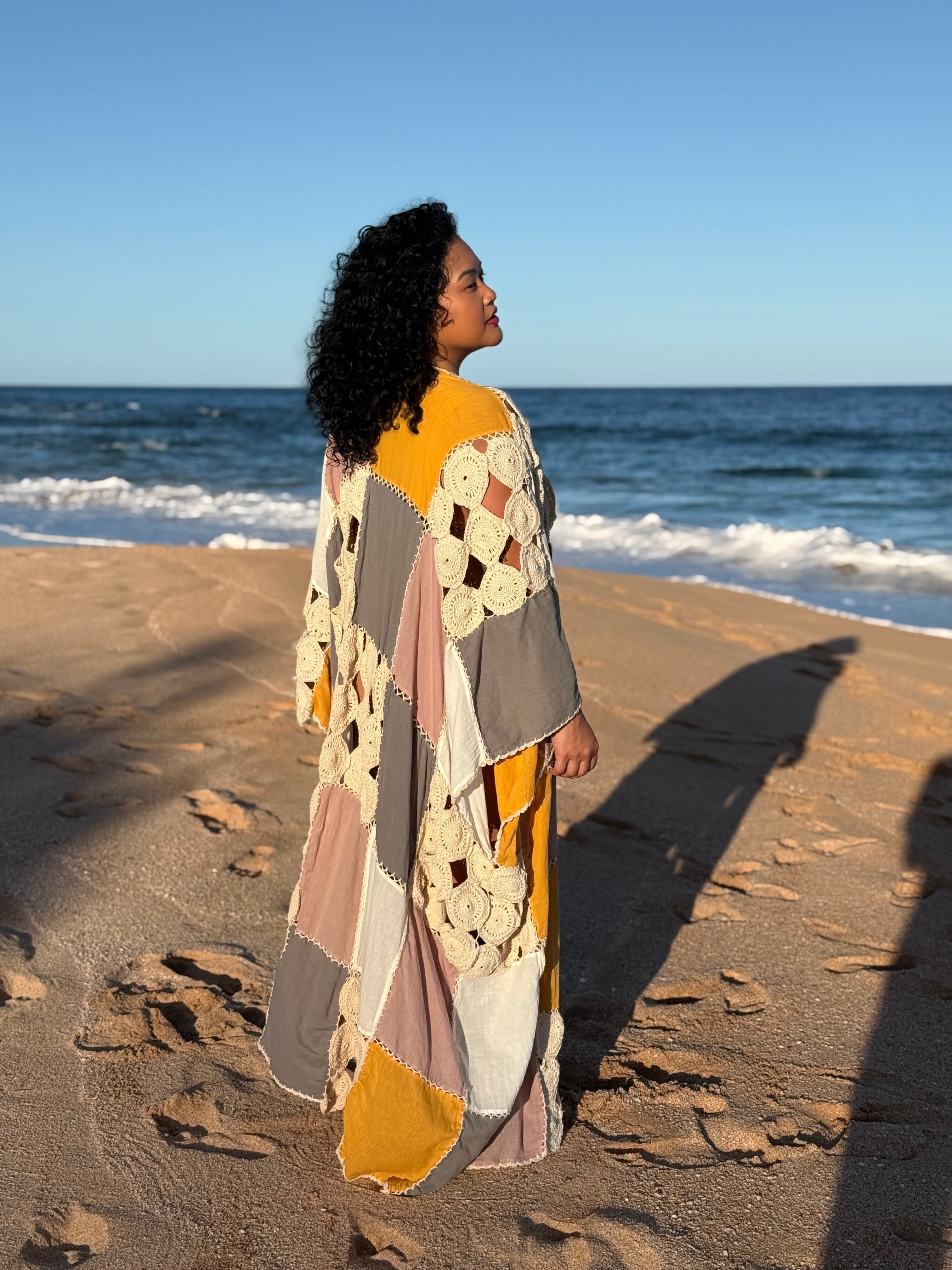 Koh Chang Crochet Kimono Duster