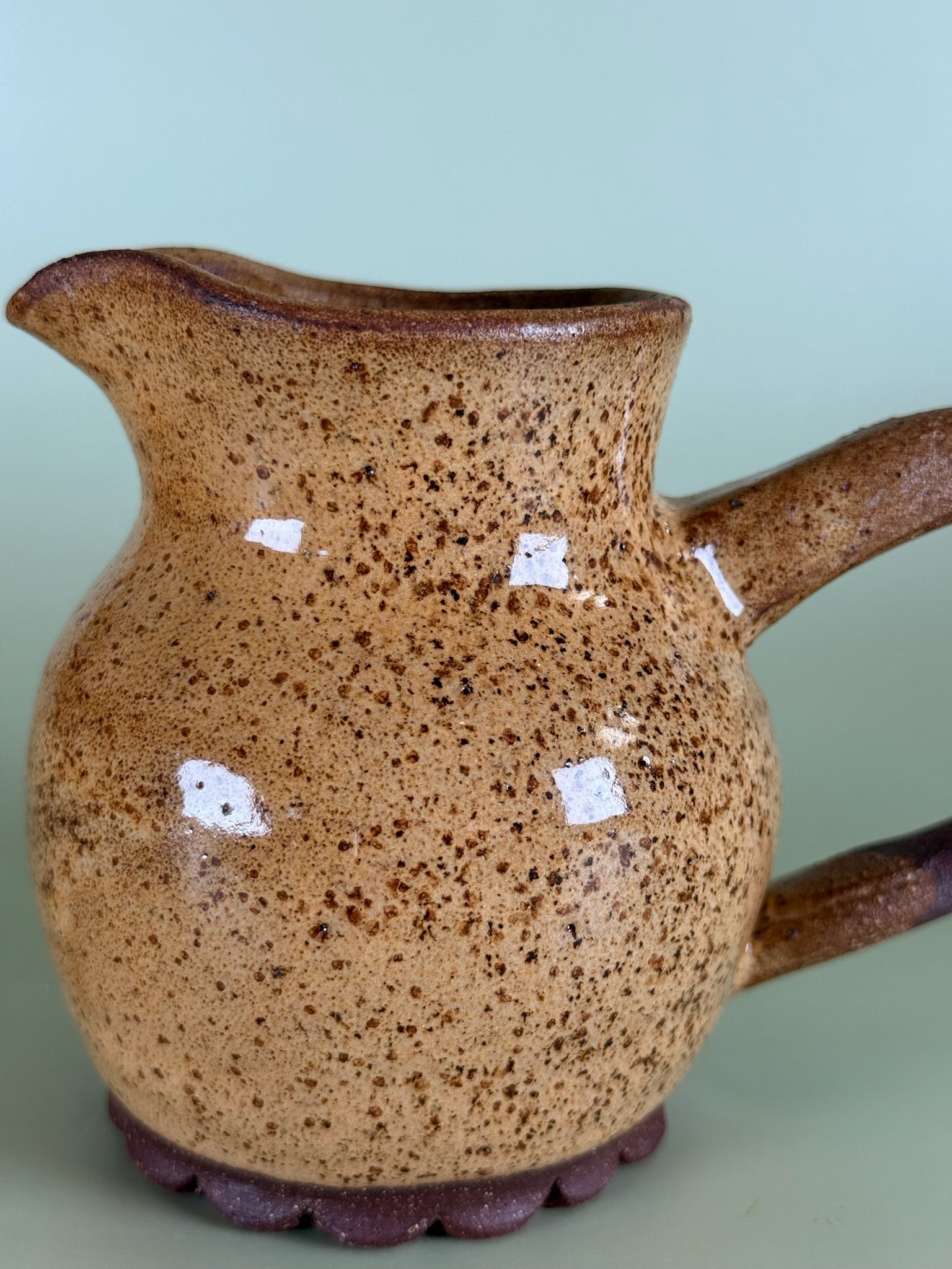 Sandy Salad Dressing Pitcher